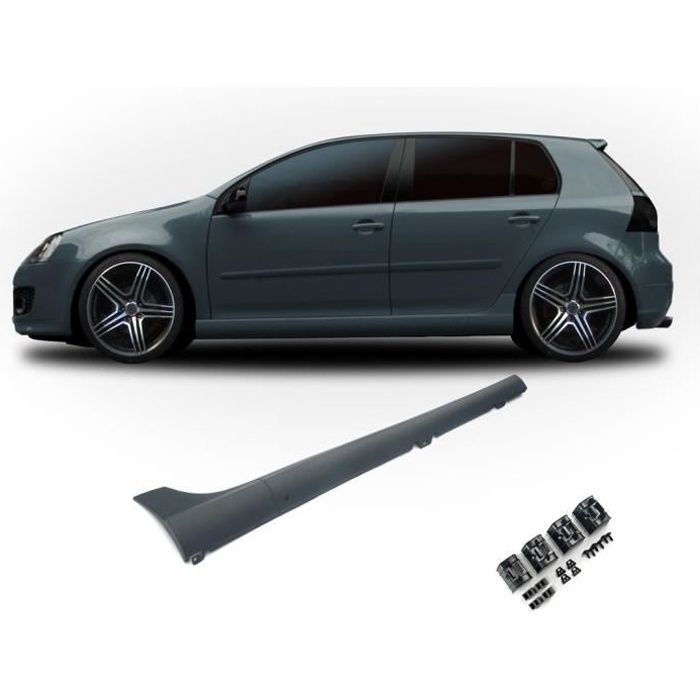 2 BAS DE CAISSE LOOK GTI POUR VW GOLF 5 3/5 PORTES