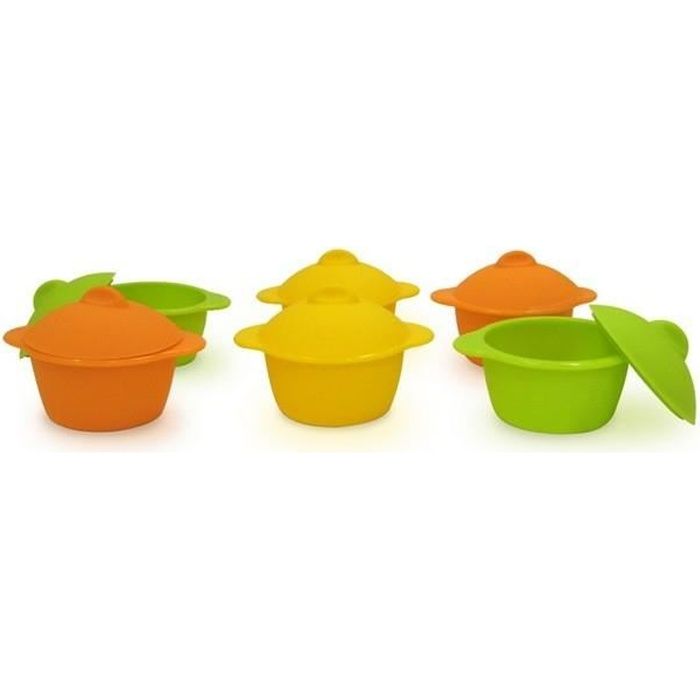 mini Cocottes Baby cocottes en silicone (Lot de 6)