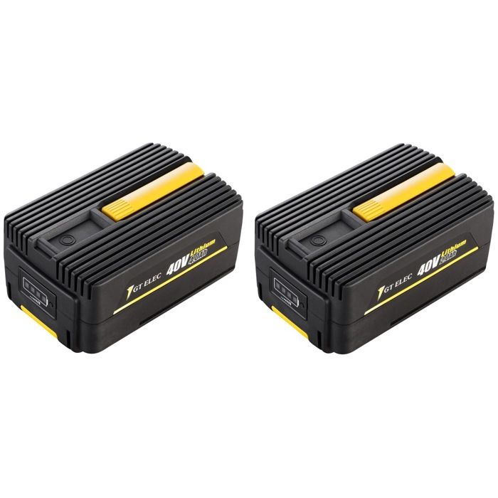 Pack 2 batteries GT ELEC 40 Volts : capacité 4 Ah + capacité 2 Ah