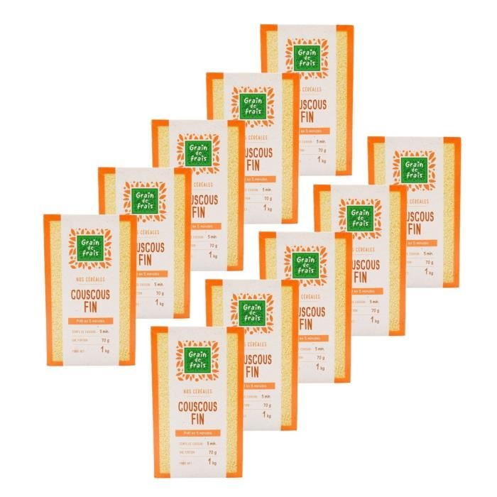 Lot 10x Couscous fin - boîte 1kg