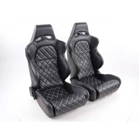 FKRSE011027 Siege Baquet Edition Las Vegas Simili Cuir Noir