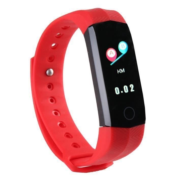 CD02 Bracelet intelligent sport 24 heures de surveillance fréquence cardiaque santé podomètre sommeil étanche APP contrôle Sh73985