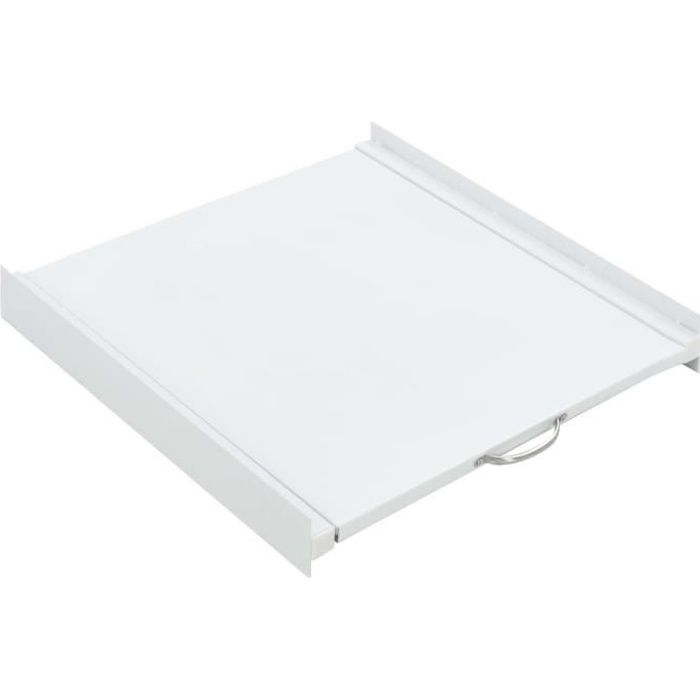 Kit pour tour de lavage-séchage avec étagère coulissante 60 x 60 x 8 cm (l x P x H)Compartiment pour Lave linge sèche linge