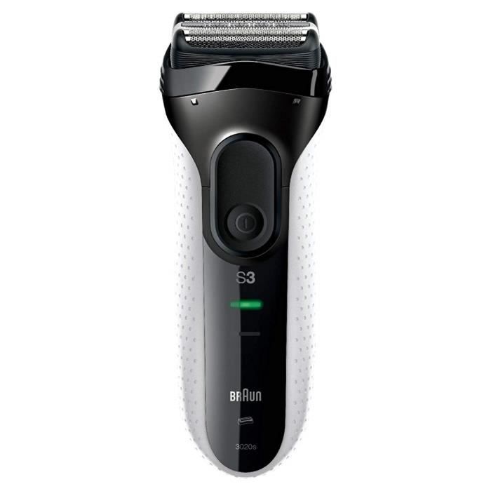 Braun Series 3 3020s Rasoir Électrique à Grille Rechargeable pour Homme - Système de Rasage Triple Action SensoFoil,100 % Étanche
