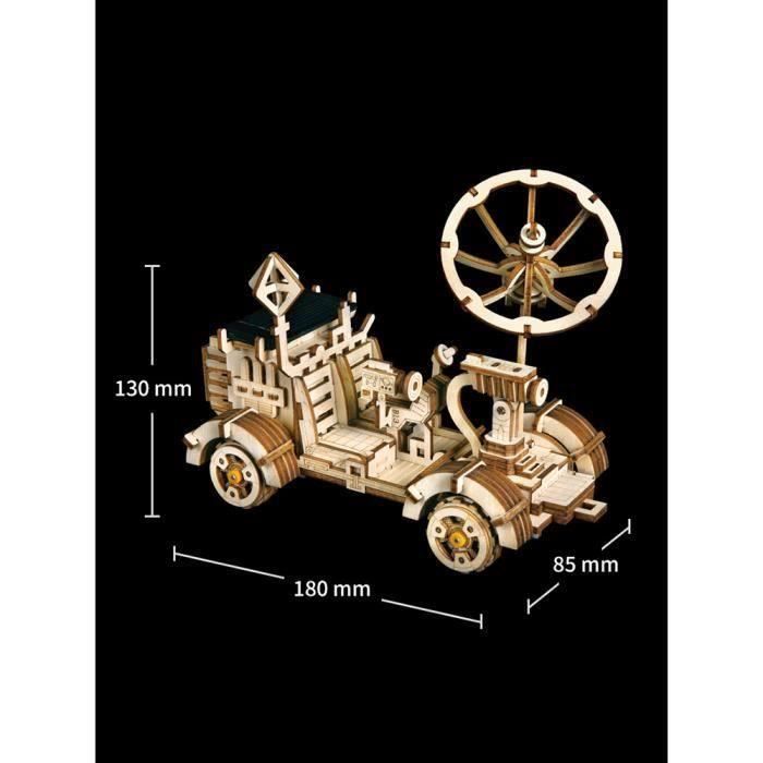 Bricolage Modèle de Construction Jeu de Puzzle 3D Solaire Moon Buggy Maquette Mechanical Assemblage Kit de Construction Jouet Cadeau