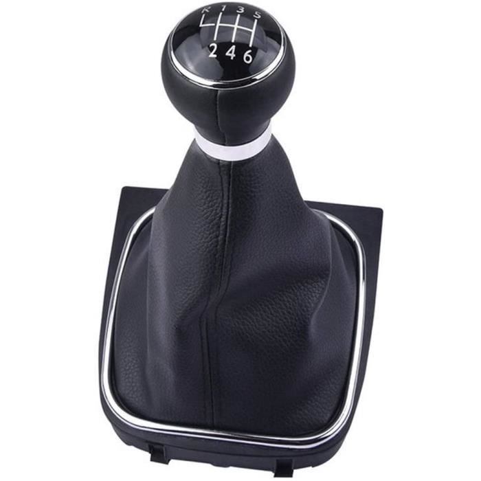 de protection for VW Golf 5 6 Jetta MK5 05-10 Sagitar MK6 2009-2012 Pommeau de levier de vitesse de voiture ( Size : 6 speed ) 580