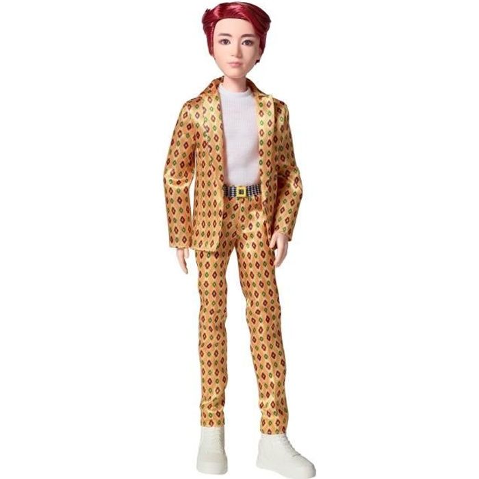 Bts X Mattel Poupée Jungkook, à L'effigie du Membre du Groupe de K-pop, Figurine à Collectionner, Gkc87