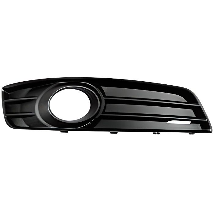 Grille de calandre droite pour AUDI A3 II ph.2 SPORTBACK 2008-2012, noire, (fermé), trou feu AB.