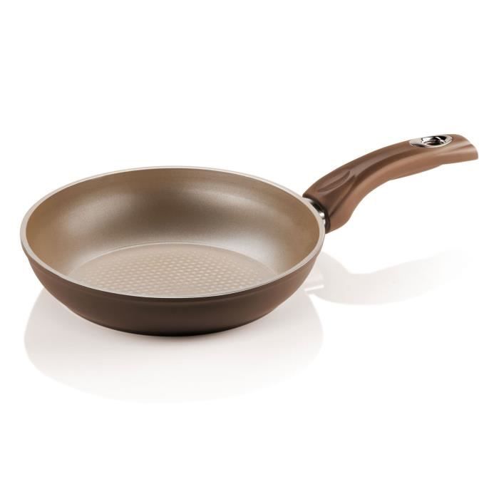 Poêle anti adhésive en aluminium compatible induction or Energy Gold-28cm
