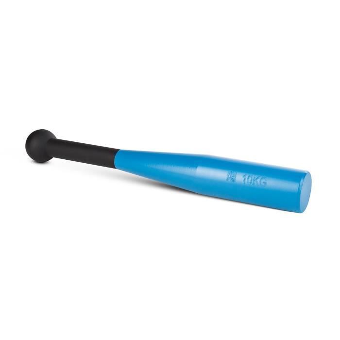 CAPITAL SPORTS Bludgeon Clubbell Massue de musculation métal bleu-noir 10kg
