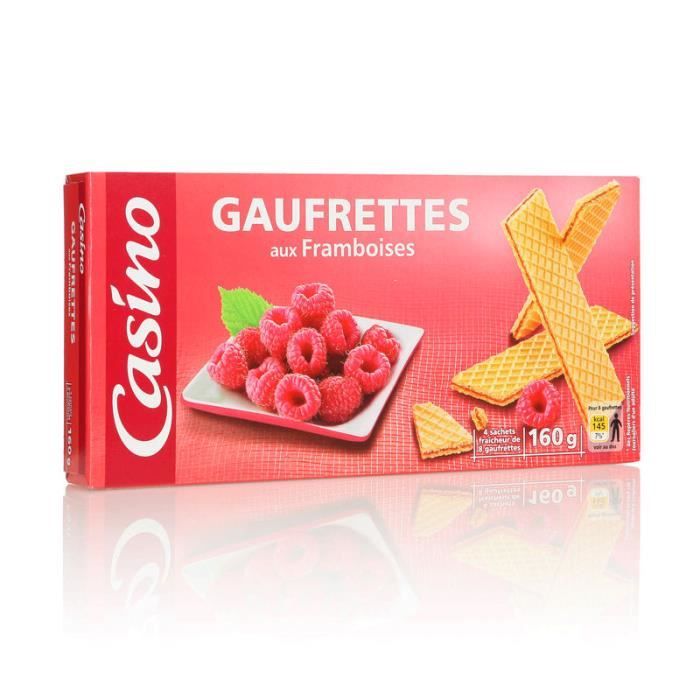 Gaufrettes framboise - 160 g