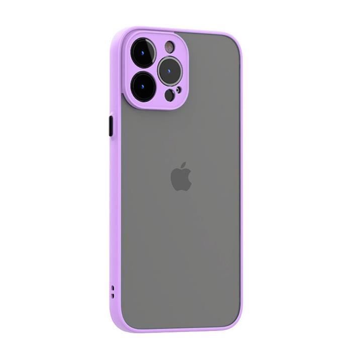 Coque Pour iPhone 13 Pro (6.1') PC + Silicone contour renforcée - Violet