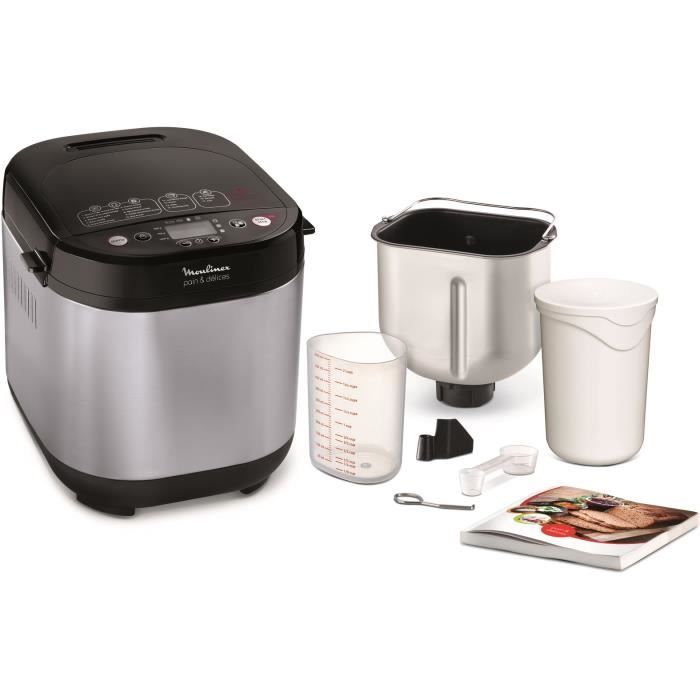 MOULINEX OW240E30 Machine à pain - 20 programmes - 720 W - Gris