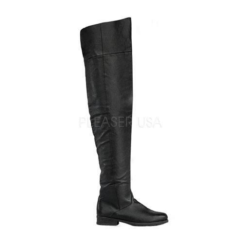 Funtasma MAVERICK-8824 1 1/2 Inch Heel, Men's Thigh Hi Pig Lea Boot