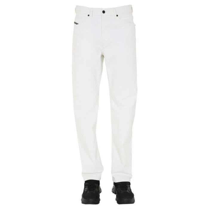 DIESEL HOMME 00S5WB069MS21L BLANC COTON JEANS