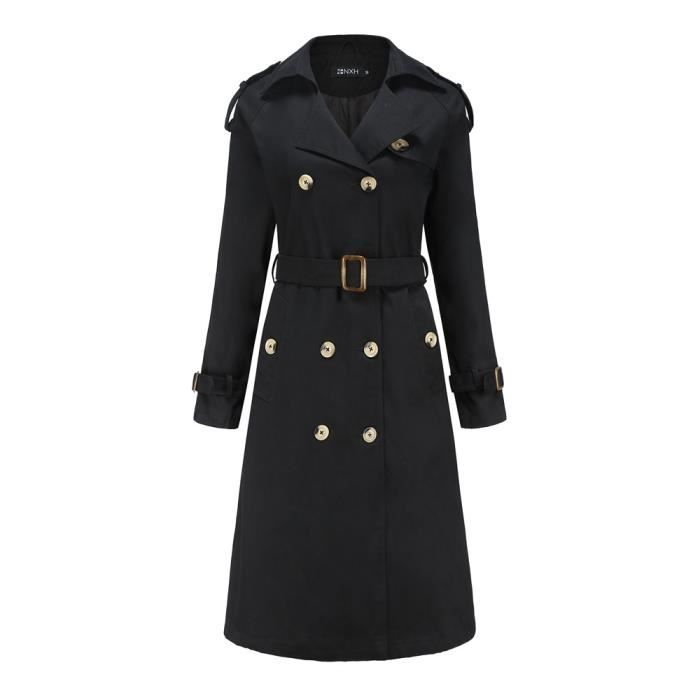 Manteau Femme Manteau Vêtements À Manches Longues Noir