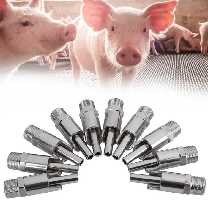Abreuvoir pour porc Abreuvoir automatique pour porc de type paille Grand débit d'eau pour abreuvoir de fontaine pour porc-LAF