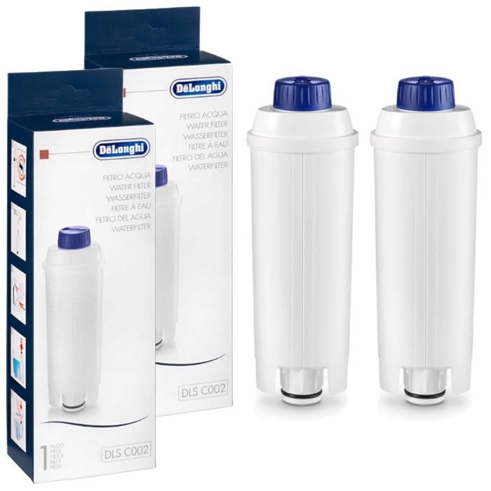 Filtre à Eau De'Longhi DLS C002 Lot de 2 Compatible avec machines à café Anti calcaire