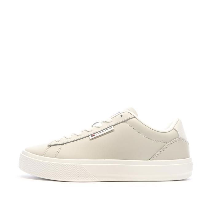 Tommy Hilfiger Baskets Grises Femme Tommy Hilfiger Cupsole