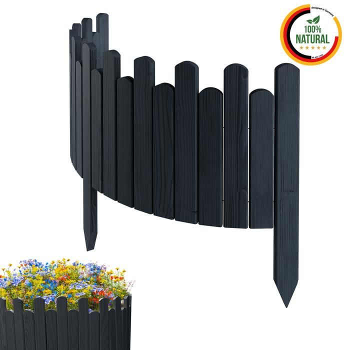 Bordure De Pelouse En Osier Tressé Bordure De Jardin En Osier Et