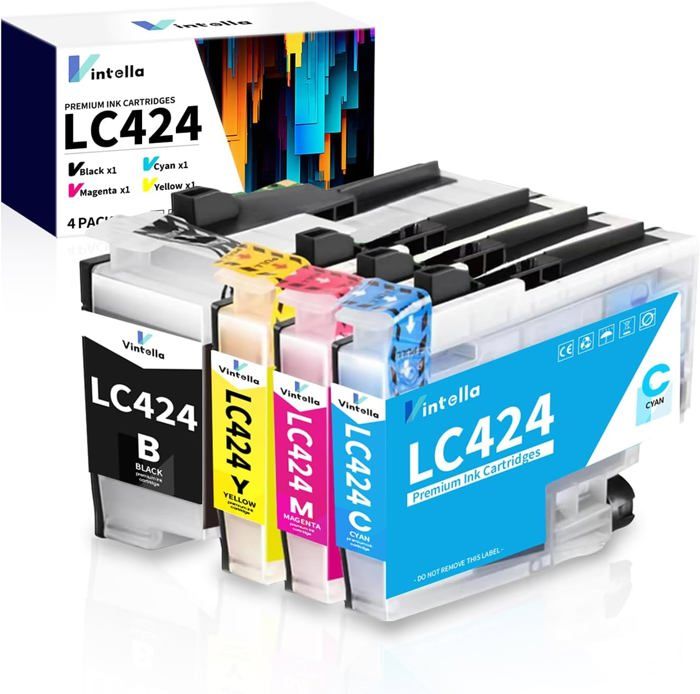 Cartouche D'encre Noire Compatible Brother LC424 / DCP-J1200W - Premium, Neuve