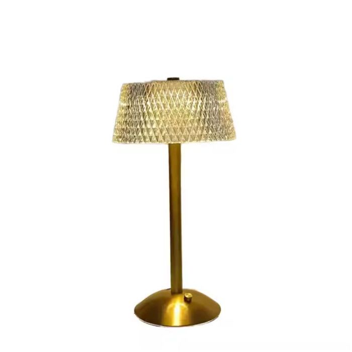 Lampe de table rechargeable LED – Modèle Eden – Élégance Cristalline