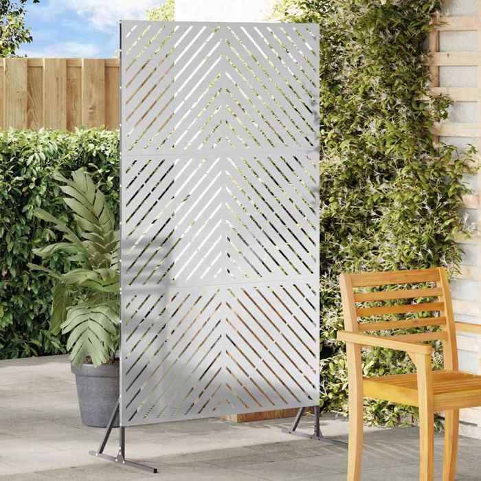 vidaXL Écran de confidentialité Gris 100 x 50 x 180 cm Acier 868547
