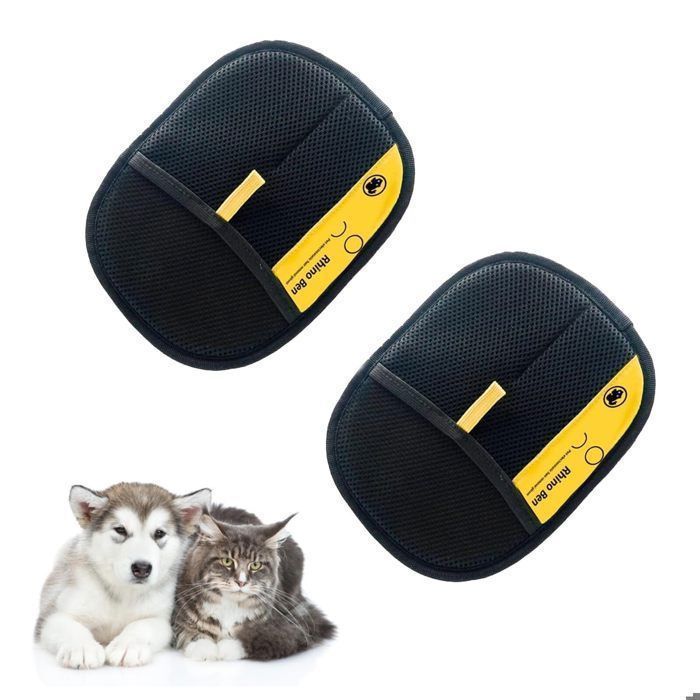 Comparer les prix de Lot de 2 gants dpilation pour animaux de compagnie gants de toilettage rutilisables pour chats et chiens pour le lavage n BROSSE