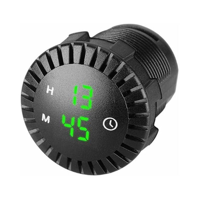 Horloge Numérique Moto 3 En 1 Étanche - Thermomètre Voltmètre Horloge Guidon IP67