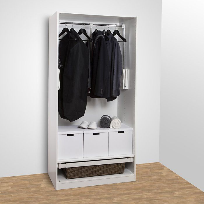 SOTECH Barre de vestiaire extensible et pliable Largeur ajustable de 450 - 1150 mm blanc SOTECH Barre de vestiaire extensible et pliable Largeur ajustable de 450 - 1150 mm blanc
