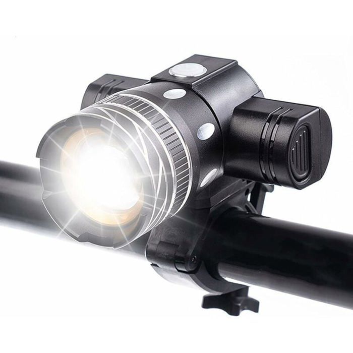 5000 Lumens Lumière Vélo Eclairage Avant Rechargeable LED Etanches Lampe Vélo Haute luminosité 6 Heures de Cyclisme sur Route de M