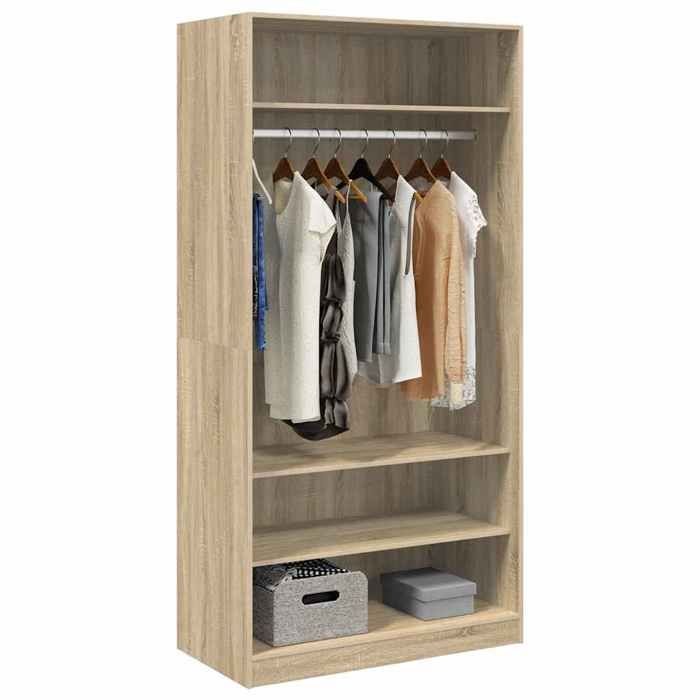Décoratif - Garde-robe -(1 PCS）- Vidaxl - Armoire penderie Pour chambre Chêne sonoma 100x50x200 cm - bois dingénierie633104