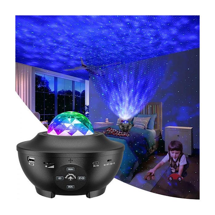 Lampe de nuit Projecteur détoiles Galaxie - Créez un magnifique ciel étoilé