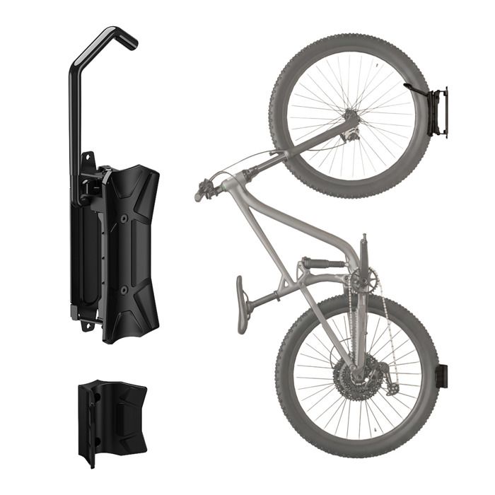 Maclean - Support mural pour vélo - charge maximale de 35 kg angle dinclinaison réglable acier MC-171