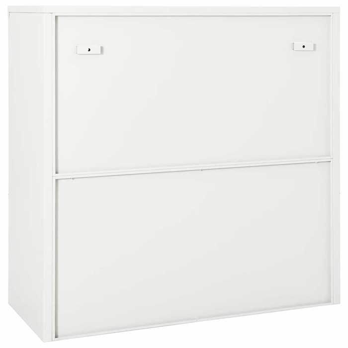 Meuble Rangement - HAOSHOP - Armoire à portes coulissantes Blanc 90x40x90 cm Acier&01_29881 Meuble Rangement - HAOSHOP - Armoire à portes coulissantes Blanc 90x40x90 cm Acier&01_29881
