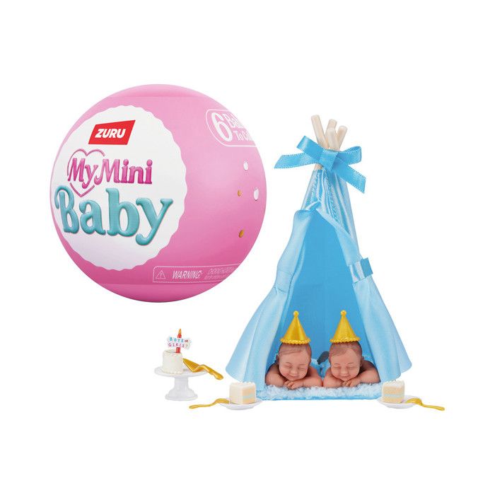 Poupée mini ZURU My Mini Baby Birthday Capsule Série 1 9 5 cm