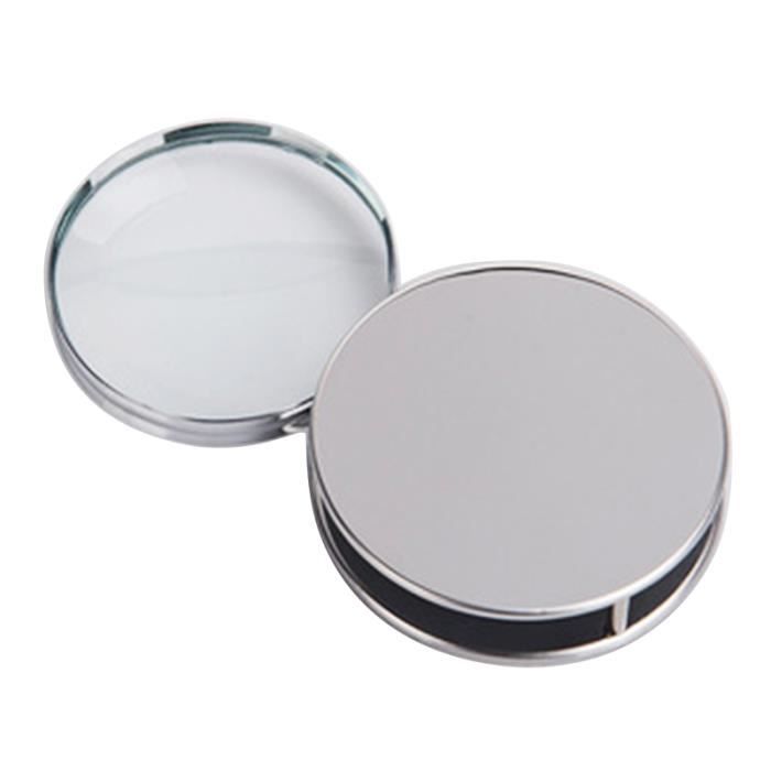 Loupe De Poche 20X Pliable En Verre - Aide à La Lecture Portable Avec étui Métal !