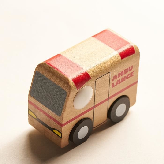 Nene Toys Camion Magnétique En Bois Avec 4 Voitures & Grue - Jouet En Bois Montessori Des 2 Ans Vehicules Interactifs Pour Filles Et Garcons Idee Cadeau Educatif 2 3 Ans Jeu De Motricite Fine