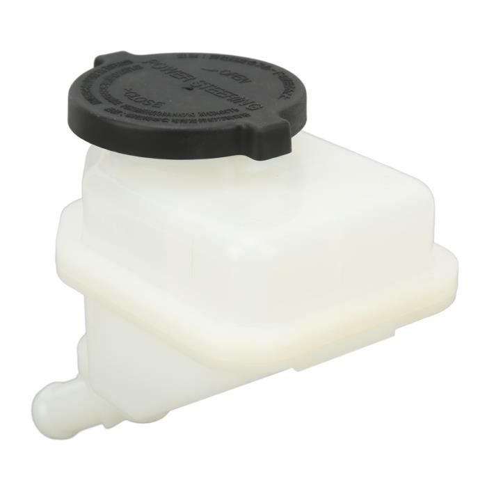 Akozon Power Steering Pump Oil Can, Power Steering Reservoir White for