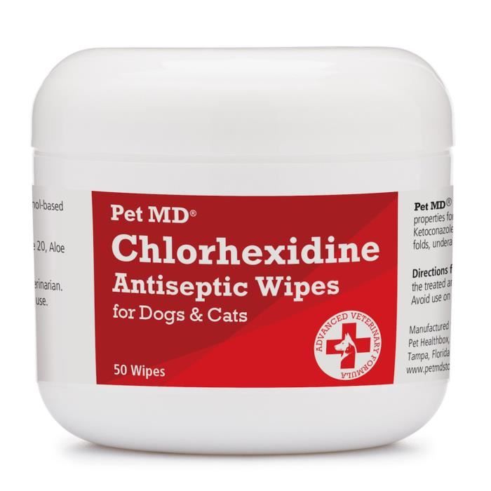 Chlorhexidine Lingettes Avec Le Ketoconazole Et Aloe Pour Les Chats Et Les Chiens 50 Count U0wk8 Cdiscount Puericulture Eveil Bebe