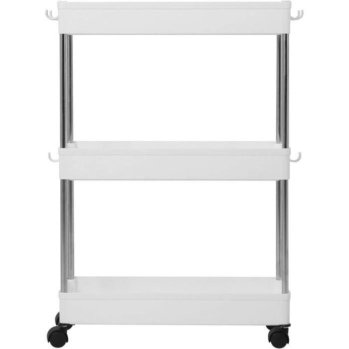 Folews Étagère Métallique à 6 Niveaux Avec Roulettes, étagères De