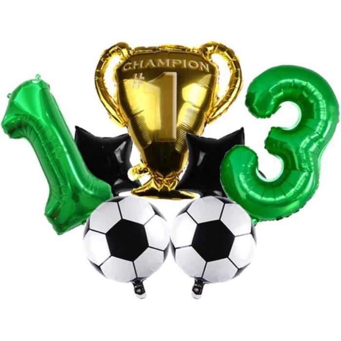 Décoration Anniversaire Thème Football - Banderoles, Ballons, Accessoires Pour Fête Garçon, Ambiance Stade