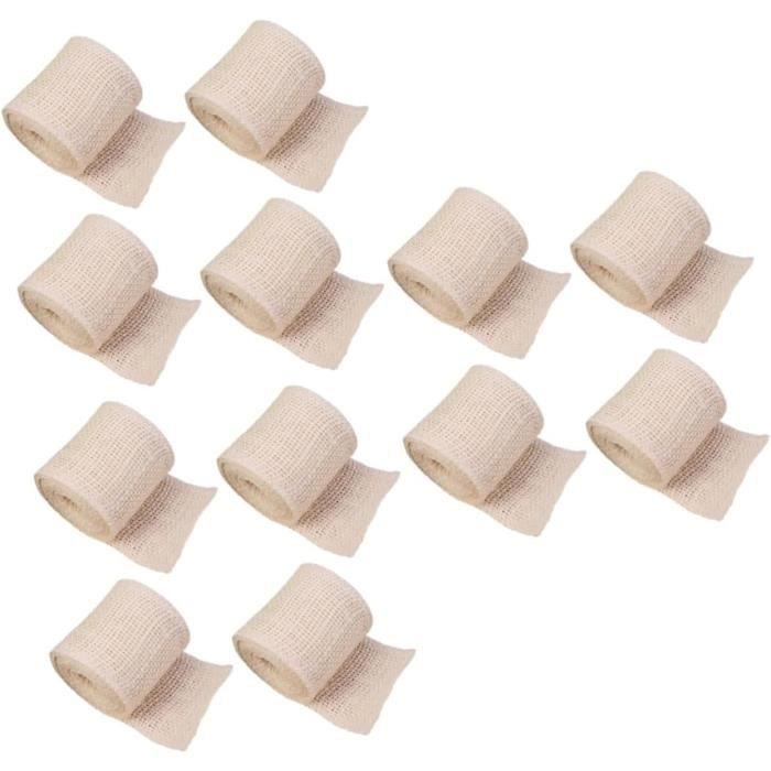 5 Rouleaux Ruban De Toile De Jute Rouleau De Dentelle Rubans De Toile