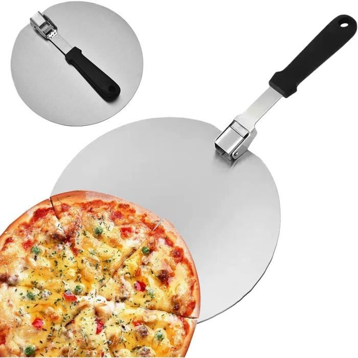 Plats De Service En Inox Plateau, Lot De 2 Pierre À Pizza Ronde En