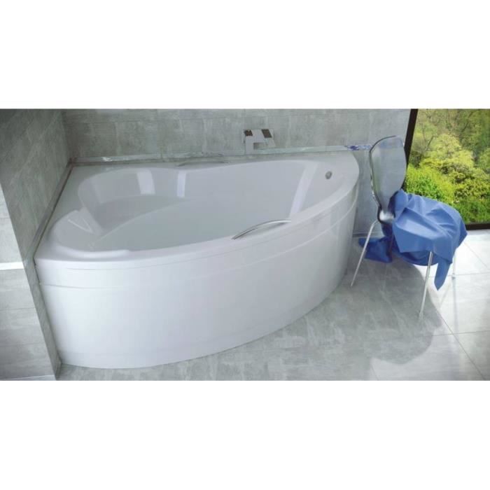Baignoire D Angle Oriego Maxi 140x90 Cm Gauche Ou Droite Avec Tablier Orientation Gauche Baignoire Cdiscount Maison
