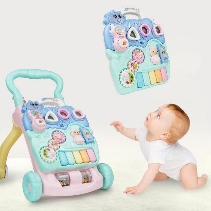 Bebe Assis A Debout Marcheurs Jouets Centre D Activites Pour Enfants Table D Amusement Musicale Pour Tout Petits Cdiscount Jeux Jouets