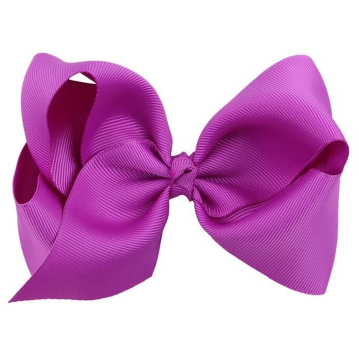 1 Jolie Barrette Nœud Violet 10 A 12 Cms Pour Une Mignonne Coiffure Pour Petite Fille Cdiscount Au Quotidien