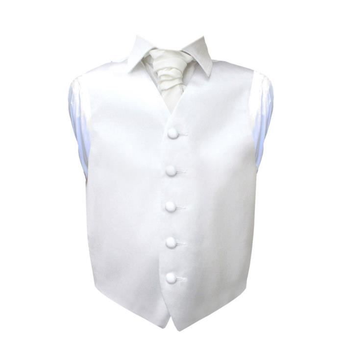 Gilet Blanc Enfant 7 8 Ans Mariage Soiree Habillee Blanc Cdiscount Pret A Porter