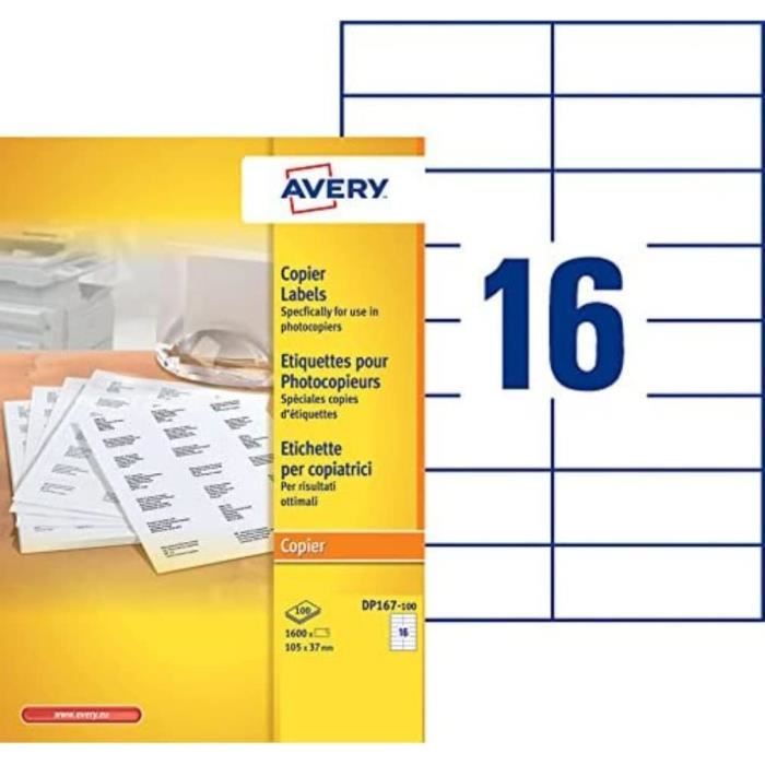 Lot De 5 Boîtes D'étiquettes N°16 - 1600 étiquettes Total - Marque Apli Etibox - Neuf