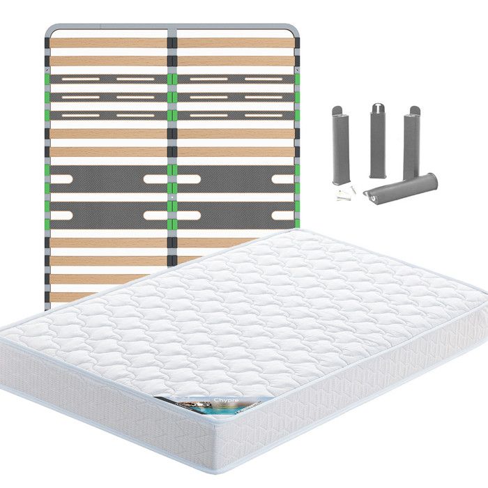 CHYPRE - Pack Matelas + AltoZone 120x190 + Pieds CHYPRE - Pack Matelas + AltoZone 120x190 + Pieds